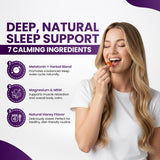Sakoon Nutrition Melatonin Gummies 10mg close-up of gummies