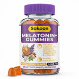 Sakoon Nutrition Melatonin Gummies 10mg front view with packaging
