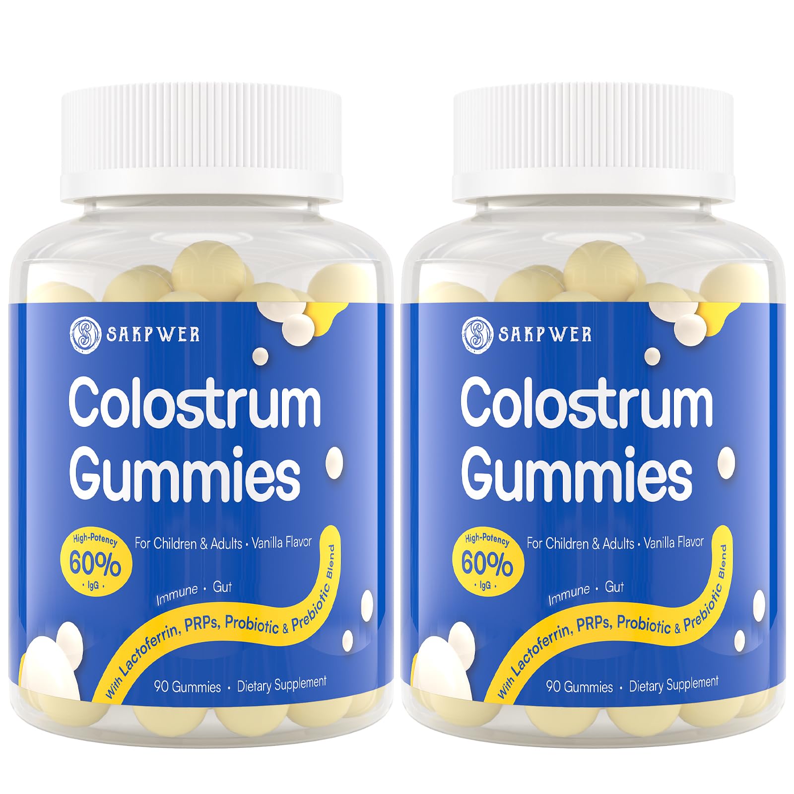 Sakpwer Colostrum Gummies front view packaging