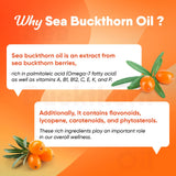 Sakpwer Omega-3 + Sea Buckthorn Oil Supplement bottle top view