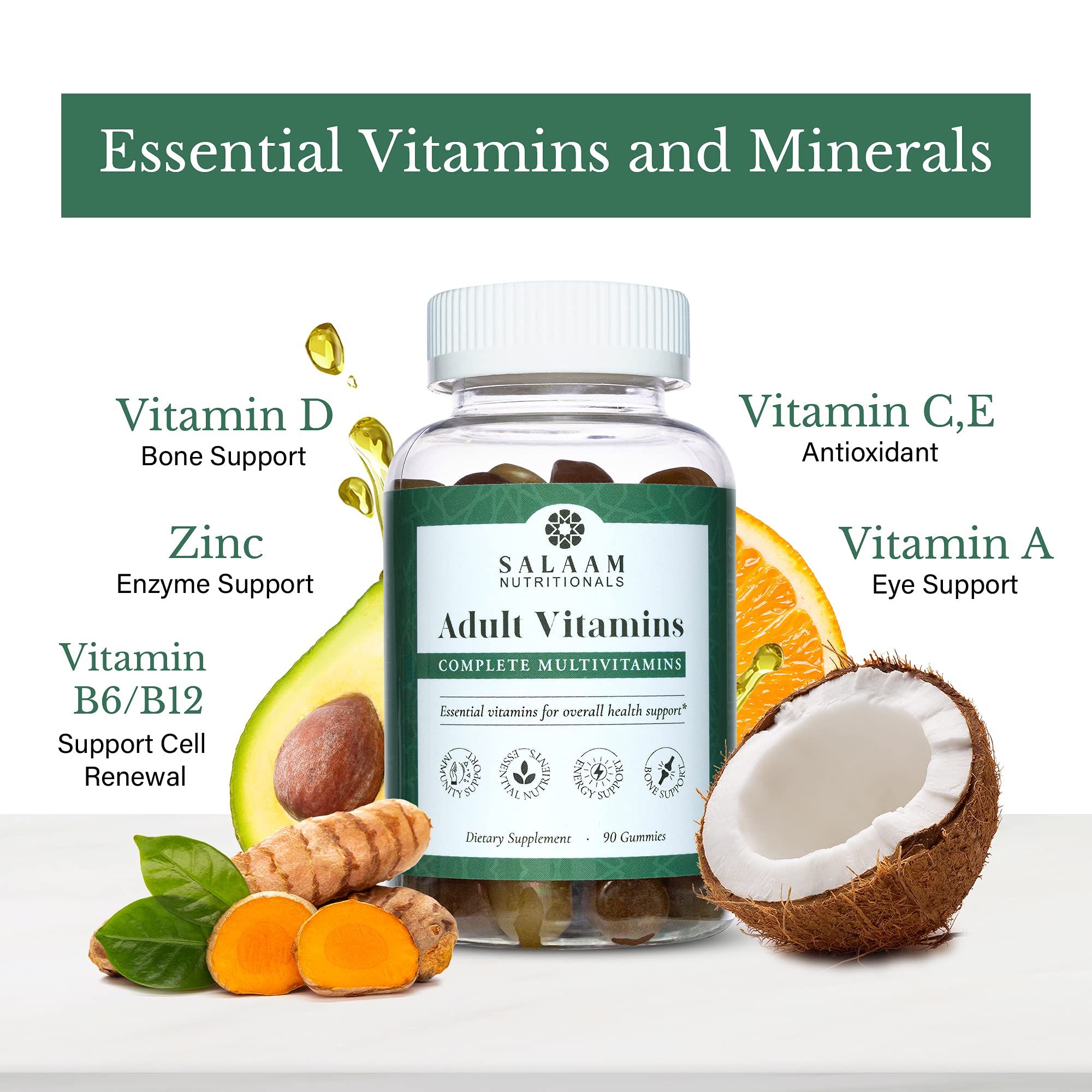 Salaam Nutritionals Adult Multivitamin Gummies packaging