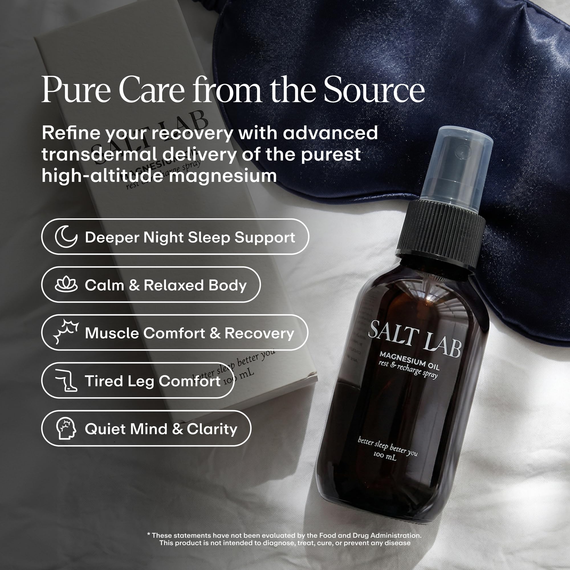 SALT LAB Magnesium Oil Spray 150g back view