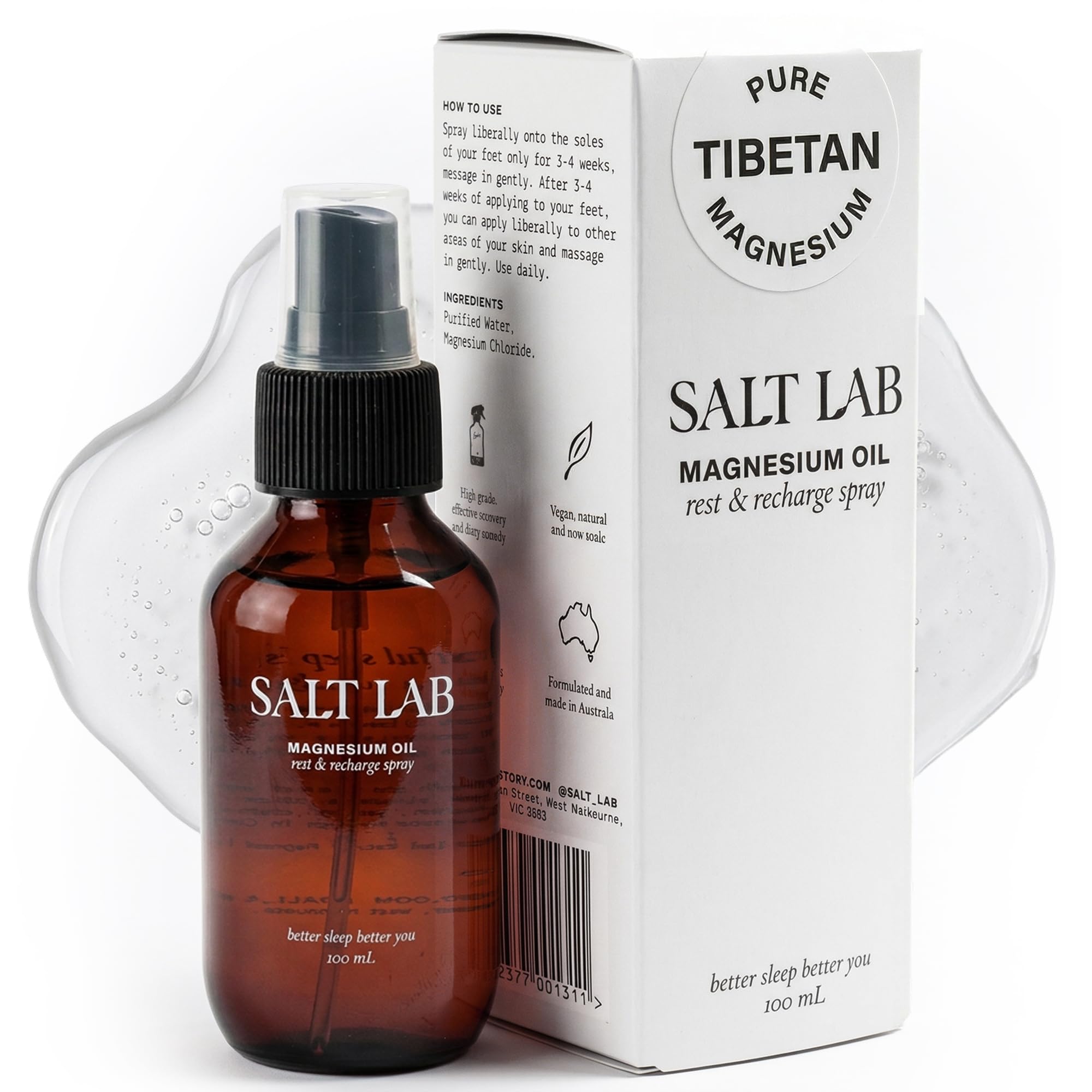 SALT LAB Magnesium Oil Spray 150g front view