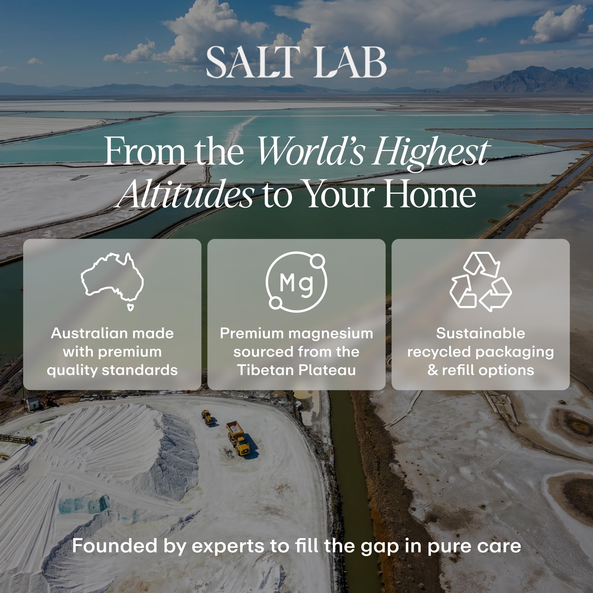 SALT LAB Magnesium Oil Spray 150g travel-friendly size