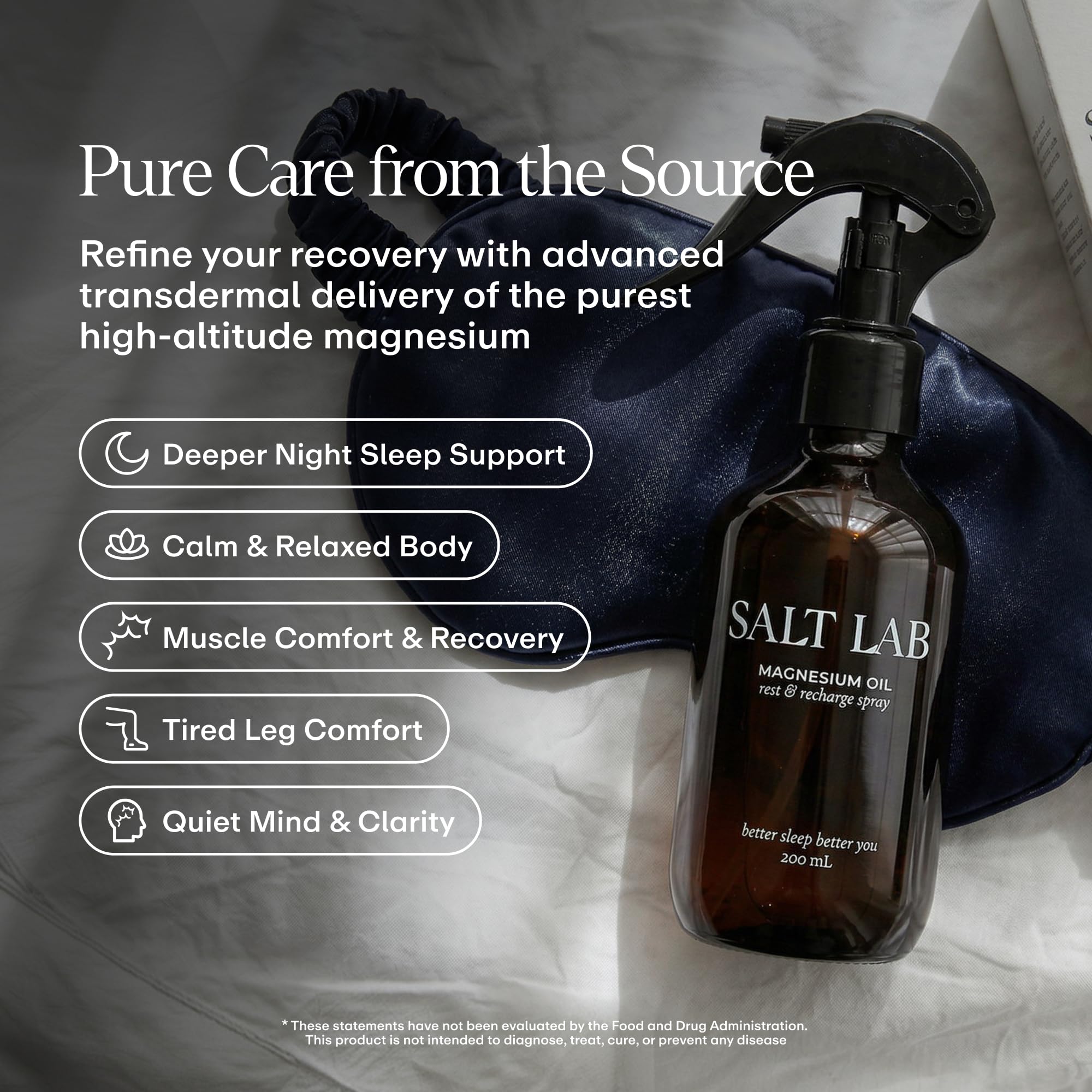 SALT LAB Magnesium Oil Spray 200g back view