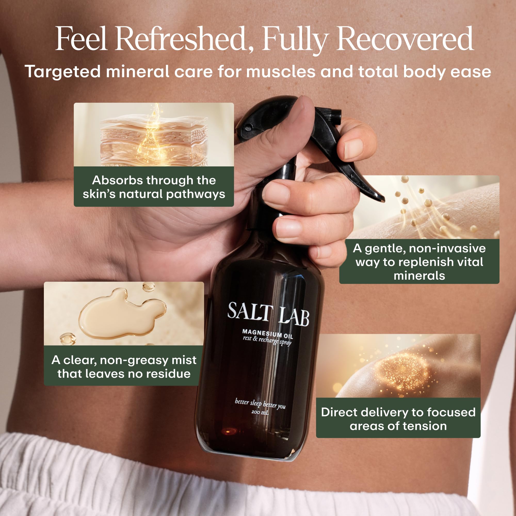 SALT LAB Magnesium Oil Spray 200g packaging