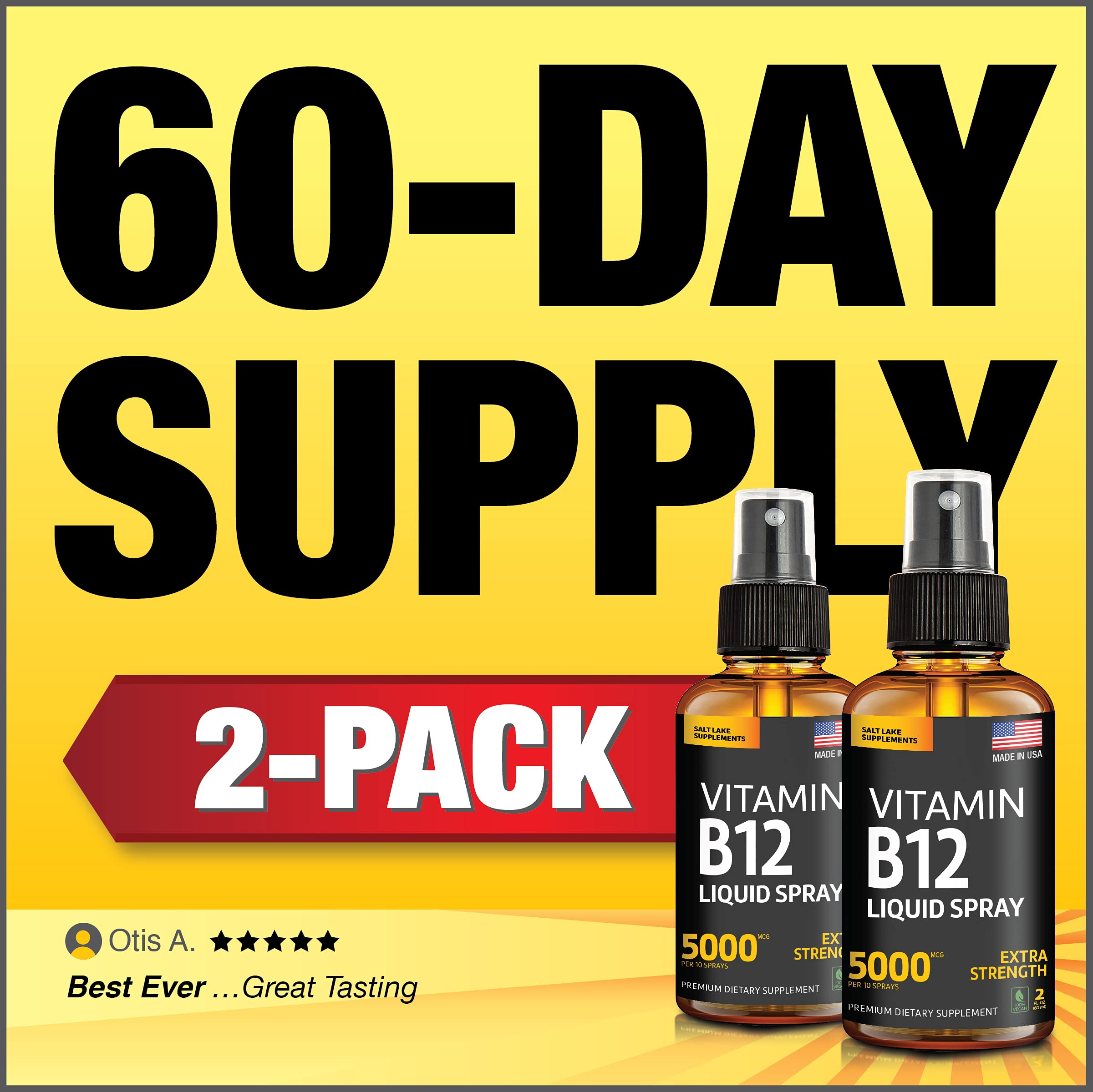 Salt Lake Supplements B12 Liquid Spray cap off showing spray mechanism