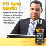 Salt Lake Supplements B12 Liquid Spray held in hand