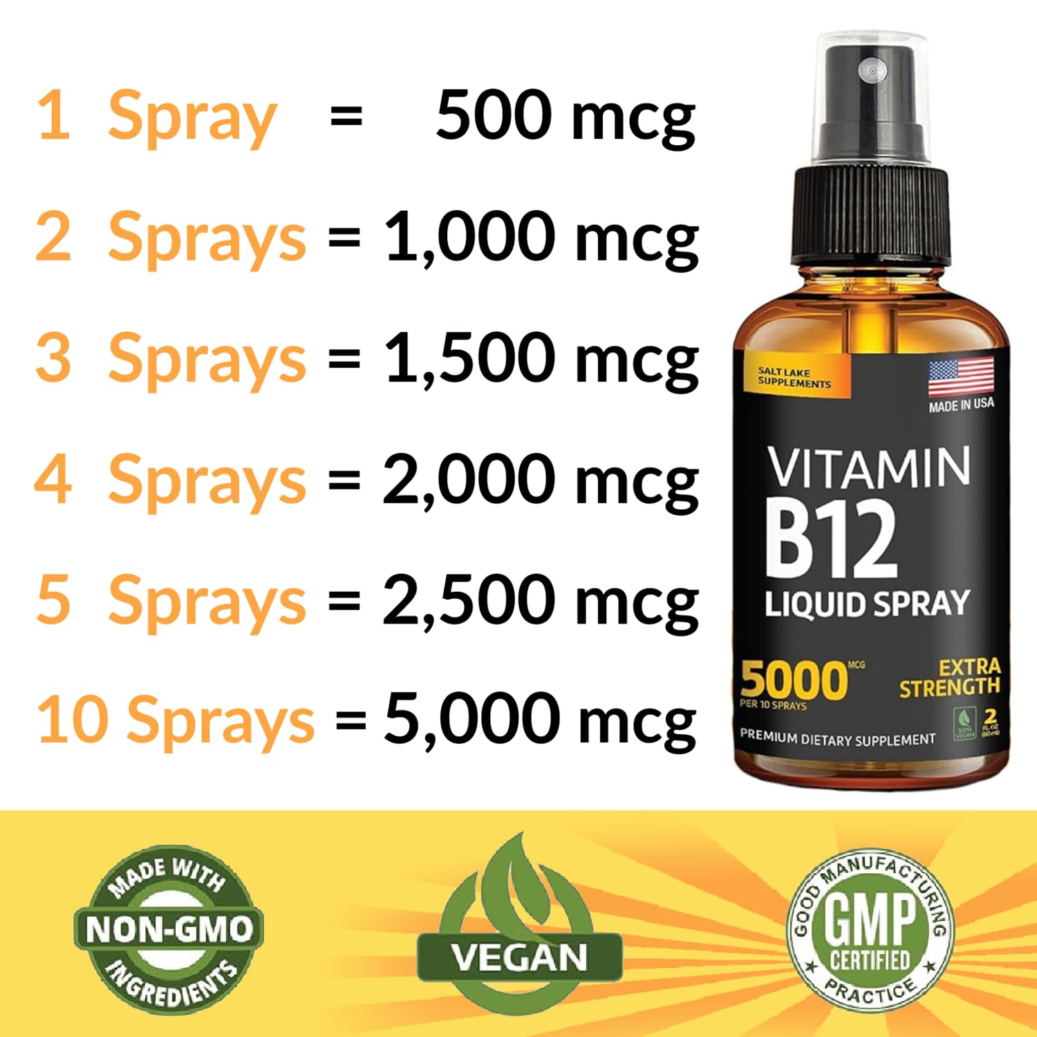 Salt Lake Supplements B12 Liquid Spray in a lifestyle setting