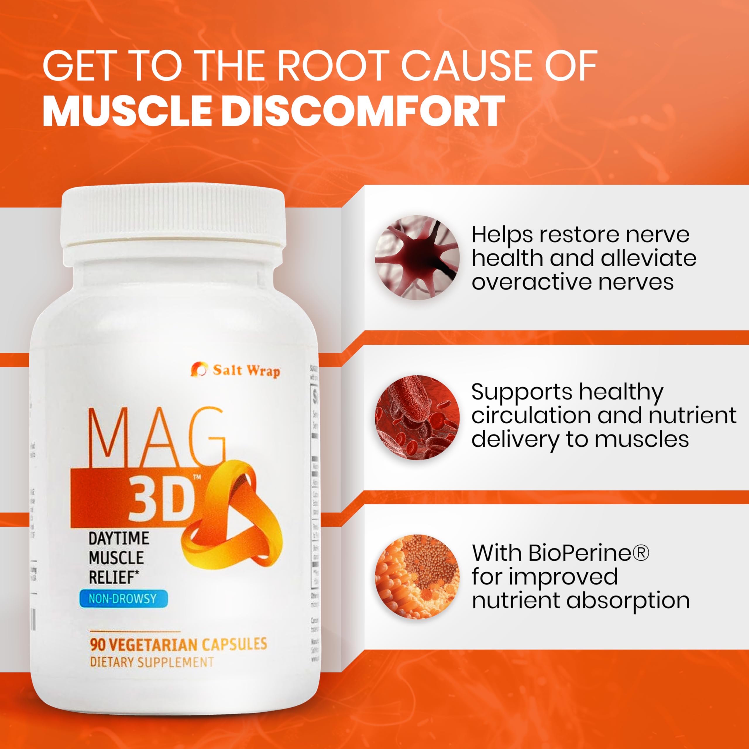 SaltWrap Mag 3D Magnesium Supplement 100g packaging