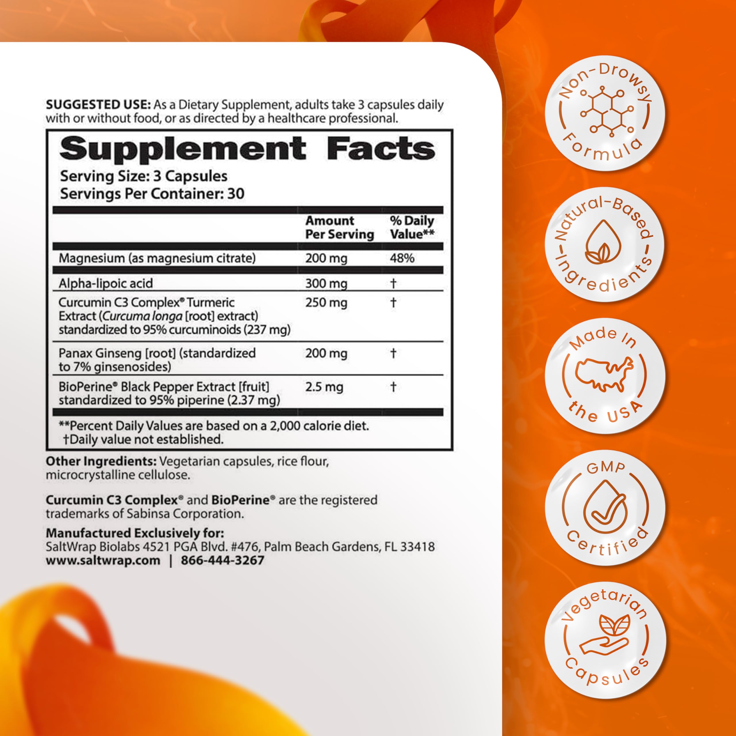 SaltWrap Mag 3D Magnesium Supplement 100g side view