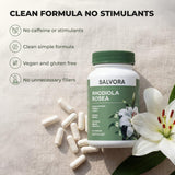 Salvora Rhodiola Rosea Herbal Supplement ingredients list