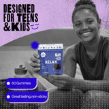 SAM+LEO daily wellness Gummies displayed with cherry fruit