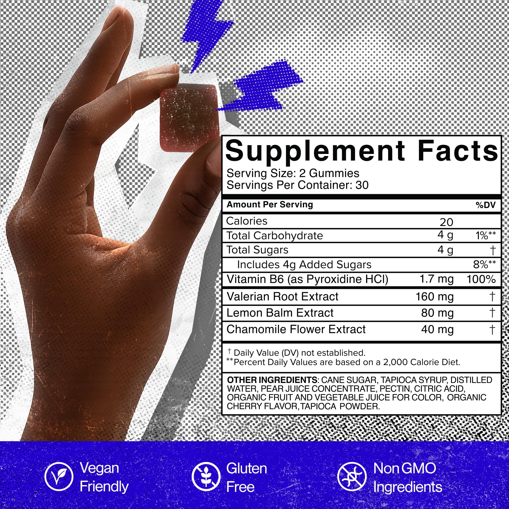 SAM+LEO daily wellness Gummies in a child's hand