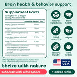 Samara 888 Bacopa Monnieri Liquid Supplement with fresh broccoli