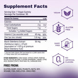 Sambucol Black Elderberry Gummies berry-flavour gummy close-up