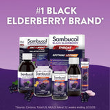 Sambucol Black Elderberry Gummies packaging back view