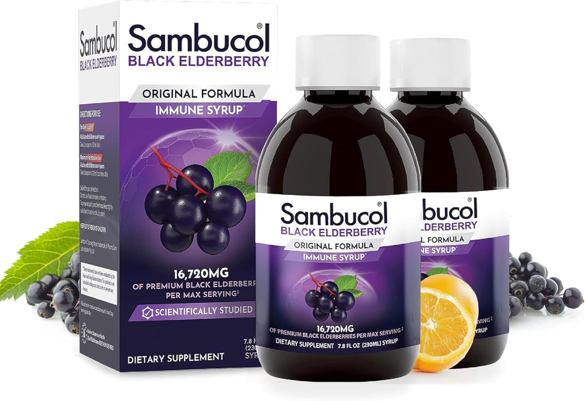 Sambucol Black Elderberry Syrup 721g front view