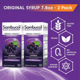 Sambucol Black Elderberry Syrup 721g with ingredients list