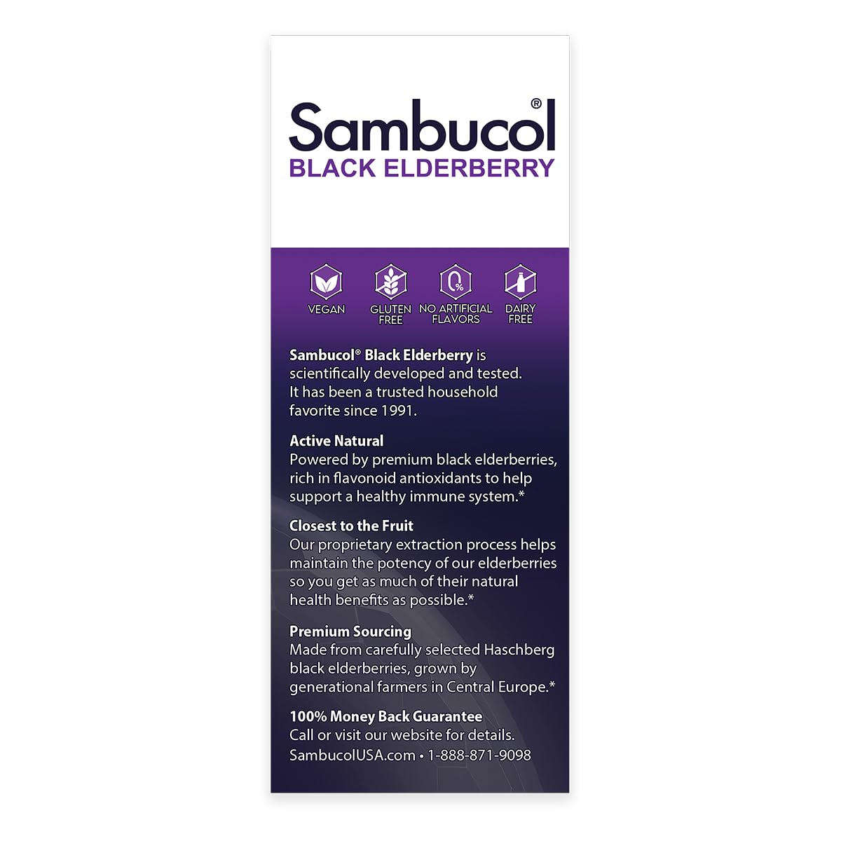 Sambucol Kids Black Elderberry Syrup 113g serving suggestion
