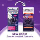 Sambucol Kids Black Elderberry Syrup 227g bottle with cap
