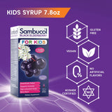Sambucol Kids Black Elderberry Syrup 227g label detail