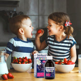 Sambucol Kids Black Elderberry Syrup 227g on a kitchen table