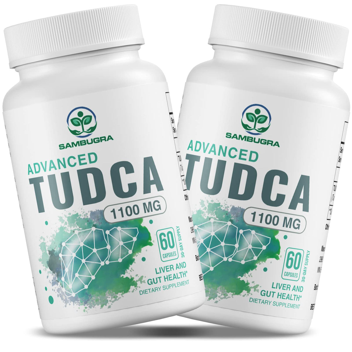 Sambugra TUDCA Supplement 1100mg 60 capsules front view