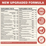 Sambugra Women's Multivitamin 32 in 1 capsule bottle with a measuring spoon