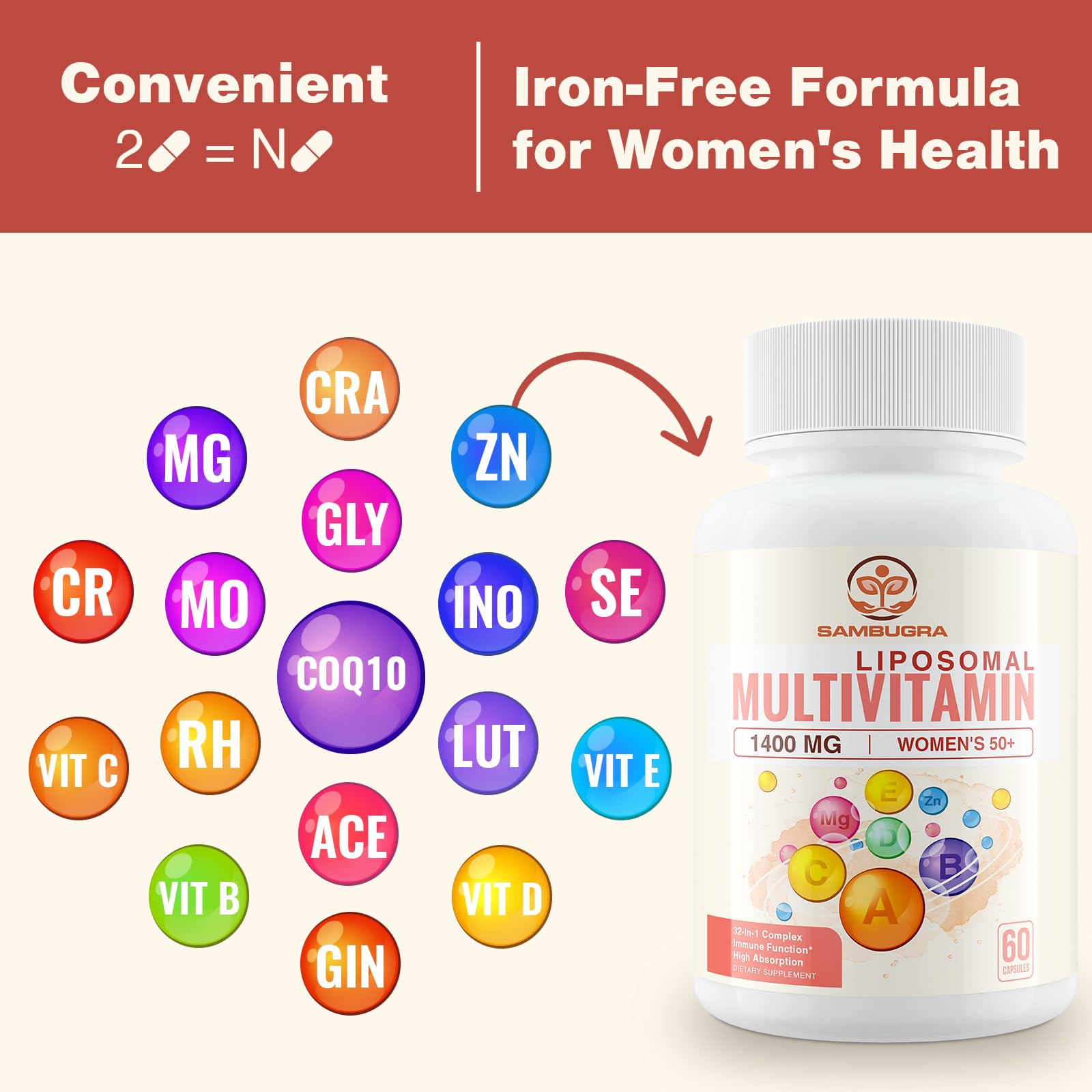 Sambugra Women's Multivitamin 32 in 1 lifestyle scene