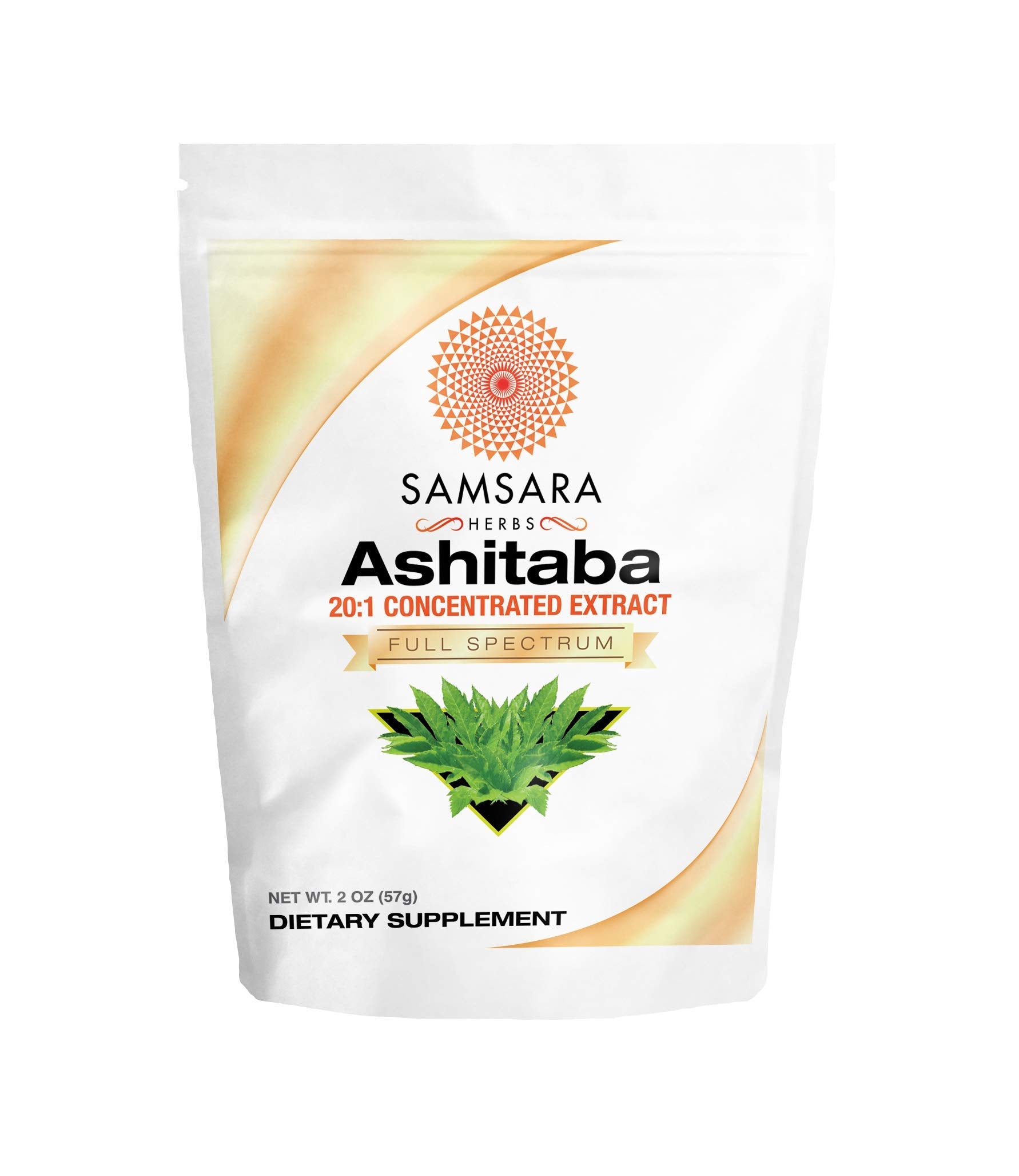 Samsara Herbs Ashitaba Powder 20:1 Extract front view packaging