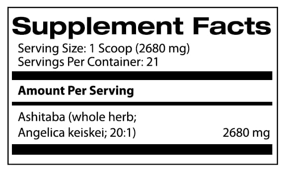 Samsara Herbs Ashitaba Powder 20:1 Extract mixed in a smoothie