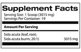 Samsara Herbs Sida Acuta Extract Powder 57g scoop and powder