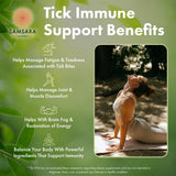 Samsara Herbs Tick daily wellness Support 240 Count Capsules bottle with label