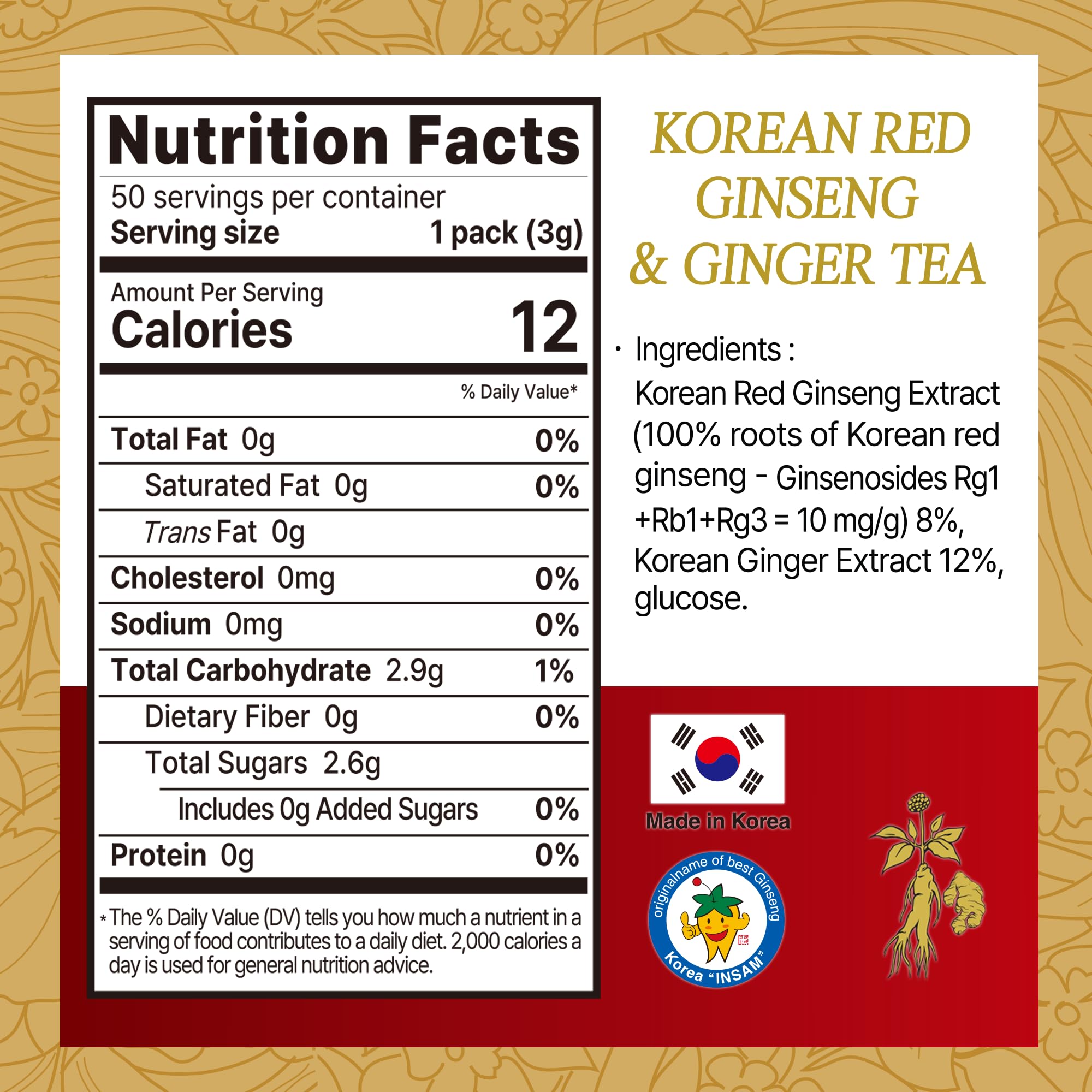 SAMSIDAE Korean Red Ginseng & Ginger Supplement lifestyle scene