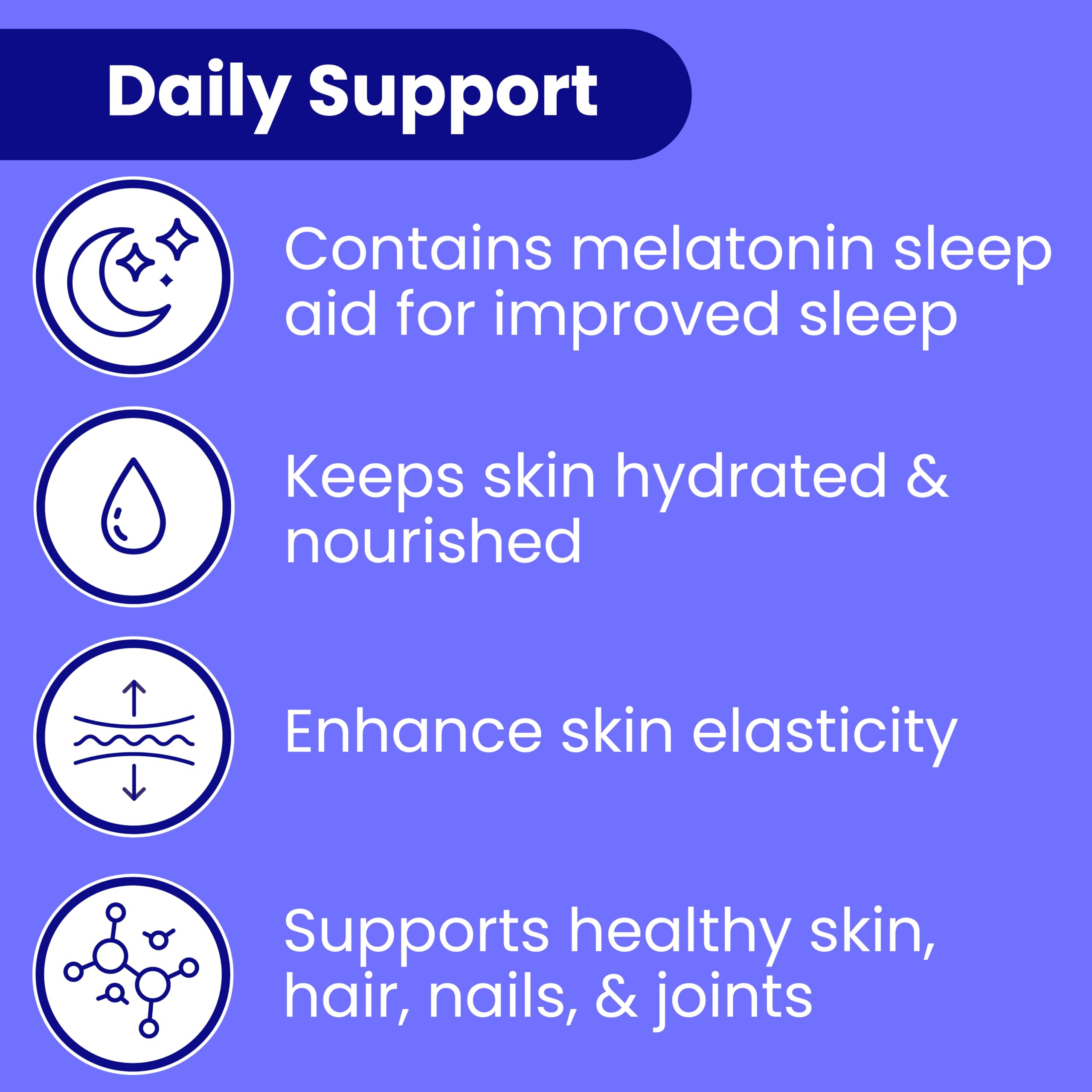 Sanar Naturals Collagen Beauty Sleep Supplement capsule on a wooden table