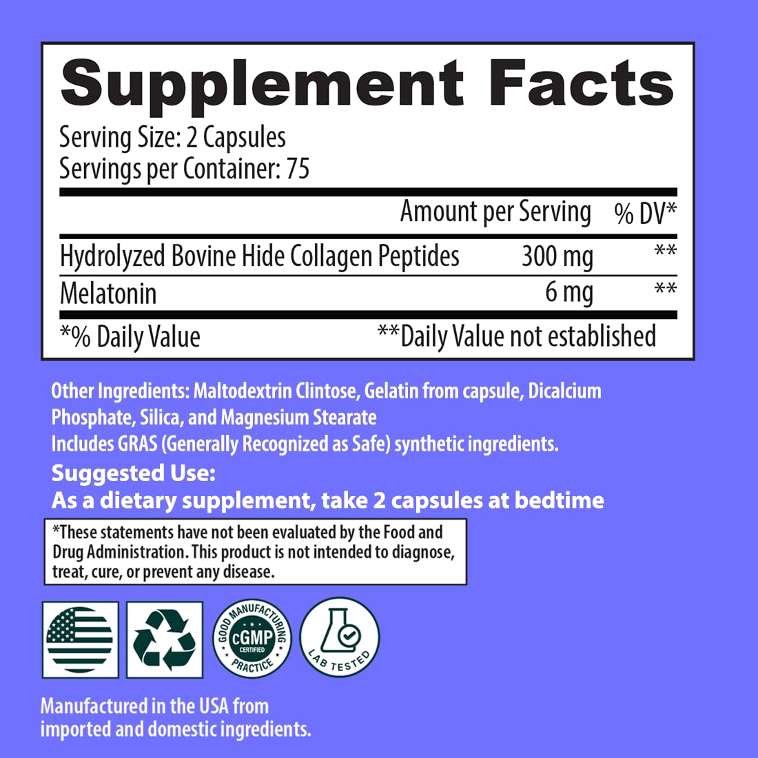 Sanar Naturals Collagen Beauty Sleep Supplement with a glass of water