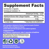 Sanar Naturals Collagen Beauty Sleep Supplement with a glass of water