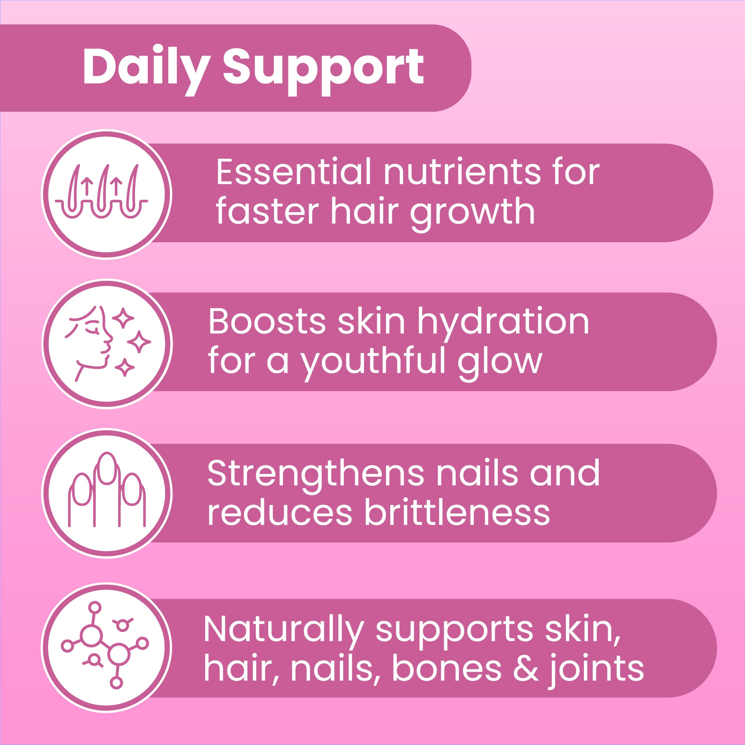 Sanar Naturals Collagen Pills with Biotin and Vitamin C label