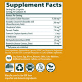 Sanar Naturals Glucosamine Chondroitin MSM Turmeric capsules with a glass of water