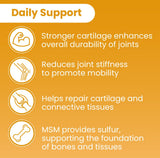 Sanar Naturals Glucosamine Chondroitin MSM Turmeric capsules with measuring spoon