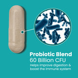 Sanar Naturals Probiotics 60 Billion CFU with prebiotic blend