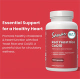 Sanar Naturals Red Yeast Rice with CoQ10 capsules in hand