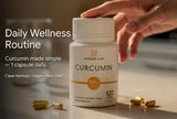Sanare Lab Premium Curcumin Turmeric Capsules 360mg bottle with label