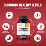Sandhu's Advanced Berberine Ceylon Cinnamon Supplement bottle side view