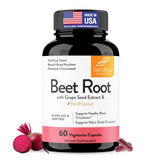 Sandhu's Beet Root Powder Capsules front view with bottle label