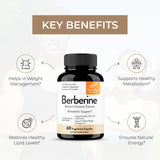 Sandhu's Berberine HCL Supplement bottle with label