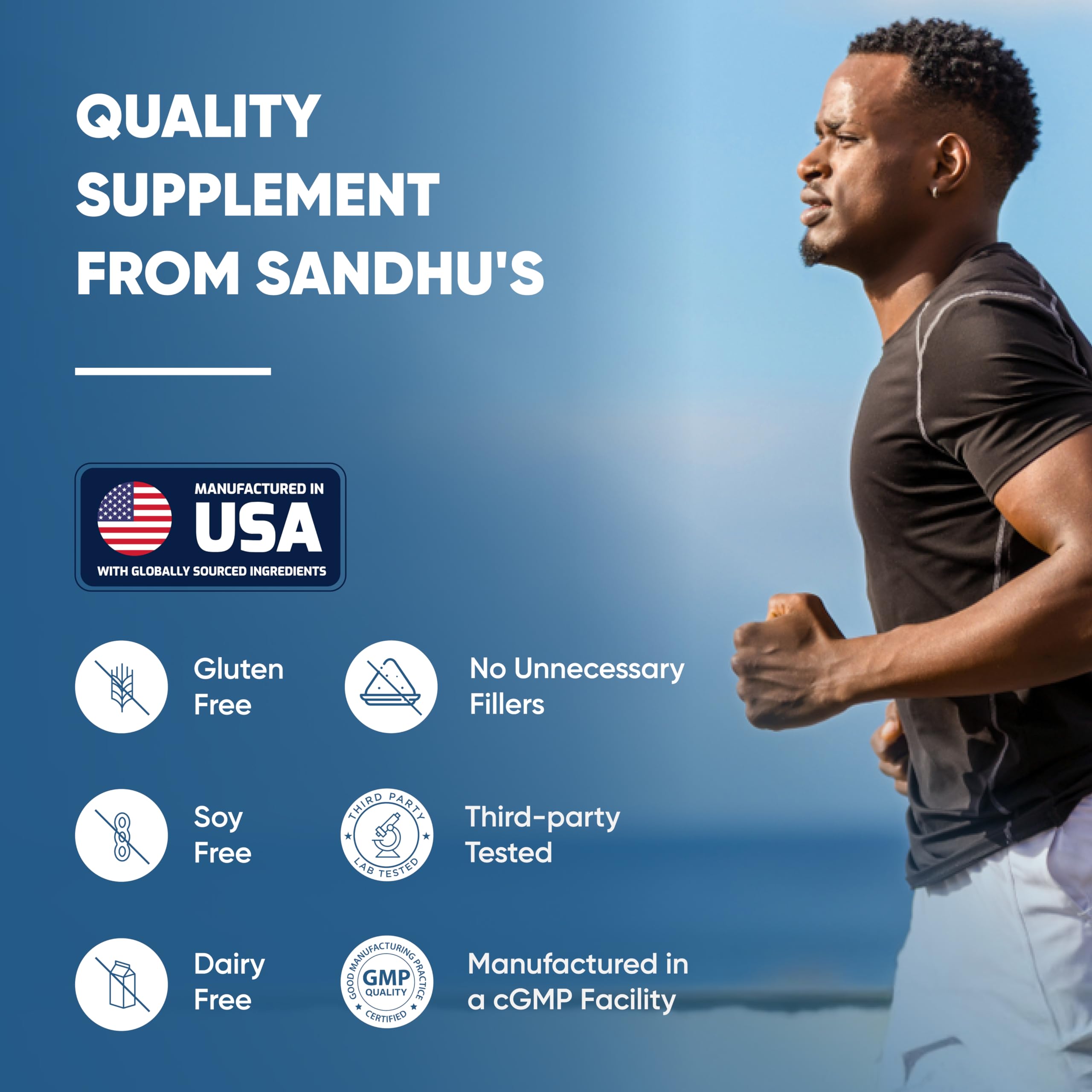 Sandhu's BioZnq Zinc Supplement with Quercetin and Green Tea Extract