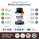 Sandhu's Collagen Biotin Keratin Capsules in a lifestyle setting