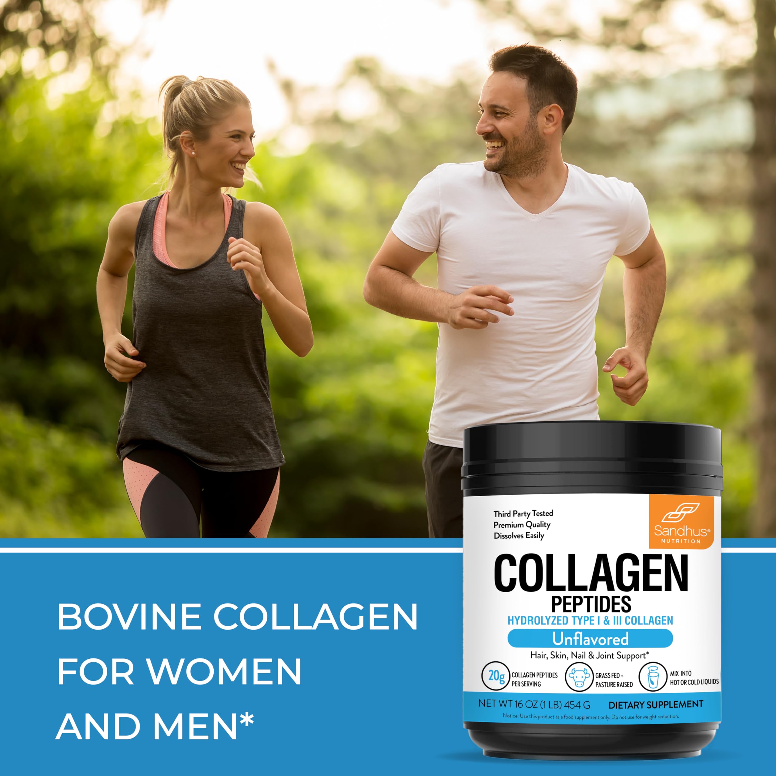 Sandhu's Collagen Peptides Powder 454g nutritional information